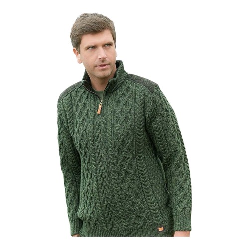 Pull homme aran vert - homme,